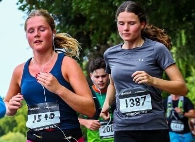 Lilah and Matilda Atkins Run-Fest 2025 cropped