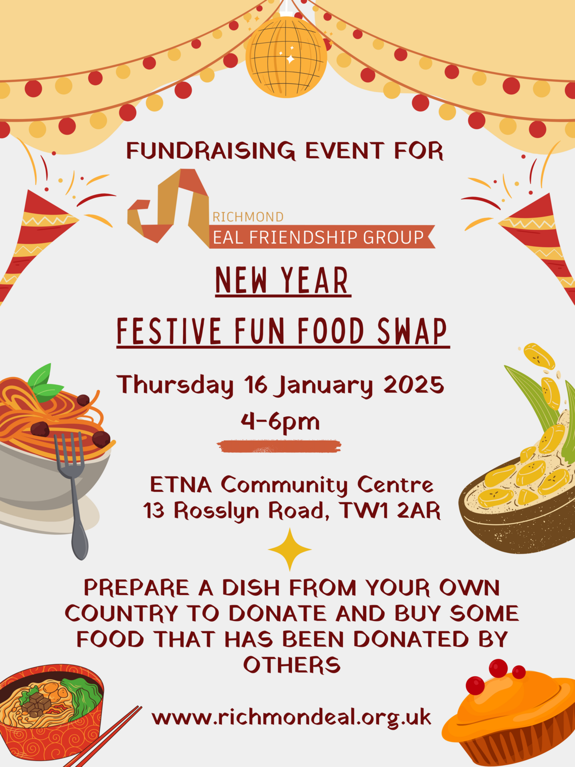 New Year Festive Fun Food Swap 2025